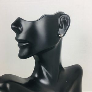 Sterling Silver Question Mark Stud Earrings